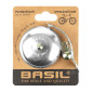SONNETTE TIMBRE BASIL VELO / TROTTINETTE PORTLAND COLORI ARGENT DIAM 55mm FIXATION 22,2/25,4mm (VENDU A L'UNITE) 8715019504211