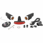 ECLAIRAGE CLIGNOTANT VELO ROUTE USB AVANT/ARRIERE ROUTE FIXATION EMBOUT DE CINTRE ET SELLE NEWTON NOIR (PAIRE) 3700948310083