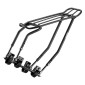 PORTE BAGAGE VELO ARRIERE POUR SACOCHE SYSTEME PAKRAK ALU FIXATION SUR HAUBANS PAR COLLIERS NOIR 26" A 29" COMPATIBLE VAE (poids Maxi 12 kg) 3667385004060