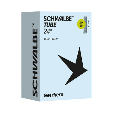 CHAMBRE A AIR VELO 24 x 1.50-2.35 SCHWALBE VALVE STANDARD (40-62x507) (AV10) 4026495928809