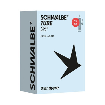 CHAMBRE A AIR VELO 26 x 1.00-1.50 SCHWALBE AIRPLUS VALVE PRESTA 40mm (25-40x559) (SV12A) 4026495931427