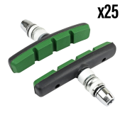 PORTE PATIN FREIN POUR VAE/E-BIKE V-BRAKE A VIS DEPORTE MARWI 75mm NOIR/ROUGE KEVLAR (COFFRET 25 PAIRES) 8590966314607