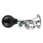 BELL- HORN -SPIRAL DESIGN- CHROME (SOLD PER UNIT) 3700948045497
