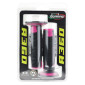 REVETEMENT POIGNEE DOMINO MOTO OFF ROAD A360 NOIR/FUCHSIA CLOSED END 120-123mm (PAIRE) 8033900036642