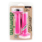 REVETEMENT POIGNEE DOMINO MOTO OFF ROAD D100 D-LOCK FUCHSIA CLOSED END AVEC LOCK ON 116-125mm DOUBLE CABLES (LIVREE AVEC 4 BAGUES) (PAIRE) 8033900036727