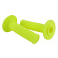 REVETEMENT POIGNEE DOMINO MOTO OFF ROAD 6131 JAUNE FLUO CLOSED END 120mm (PAIRE) 8033900031913