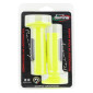 REVETEMENT POIGNEE DOMINO MOTO OFF ROAD 6131 JAUNE FLUO CLOSED END 120mm (PAIRE) 8033900031913
