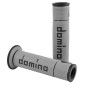 REVETEMENT POIGNEE DOMINO MOTO ON ROAD A450 GRIS/NOIR OPEN END 120-125mm (PAIRE) 8033900036949