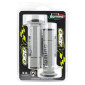 REVETEMENT POIGNEE DOMINO MOTO ON ROAD A450 GRIS/NOIR OPEN END 120-125mm (PAIRE) 8033900036949