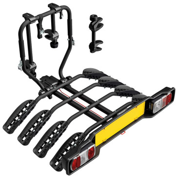BICYCLE RACK- "ON DECK"- PERUZZO SIENA RECLINABLE FOR 4 BIKES (MAX LOAD 60Kgs) 13 PIN PLUG 8015058066849