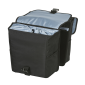 SACOCHE ARRIERE VELO DOUBLE BASIL GO 32L NOIR FIXATION VELCROS SUR PORTE BAGAGE - FIXATION SYSTEME MIK (COMPATIBLE AVEC 157030 INCLUS) (40x16x38cm) 8715019184710