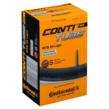 CHAMBRE A AIR VELO 29 x 1.75-2.40 CONTINENTAL MTB VALVE PRESTA OBUS DEMONTABLE 42 mm (OFFRE SPECIALE) 4019238621778