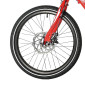 VELO MUSCULAIRE VTT 20 LEADER FOX GAMP 2026 GARCON ROUGE 6V (TAILLE ENFANT 120 à 135 cm)