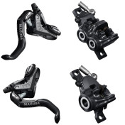 FREIN A DISQUE MAGURA MT TRAIL SPORT 1DOIGT NOIR AVANT (4PISTONS) ET ARRIERE (2PISTONS) (KIT LEVIERS + ETRIERS) 4055184016473