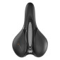 SELLE ROYAL RESPIRO LOISIR GEL CONFORT MAX MODERATE AVEC PROTECTION LATERALE ET ELASTOMERE NOIR 277x182mm 535g 8021890648358