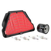 KIT ENTRETIEN MOTO ADAPTABLE YAMAHA 1000 MT-10 2016>2021, YZF-R1, R1 M 2015> (PACK 6 PIECES) -SELECTION P2R PREMIUM- 3667385011204