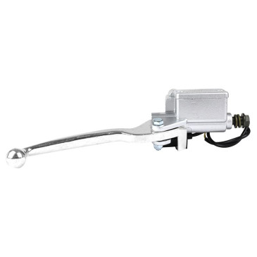 MAITRE CYLINDRE DE FREIN SCOOT ADAPTABLE KYMCO 50 AGILITY CITY 2T EURO 2, AGILITY 16+ 2T EURO 2, AGILITY 16+ 4T EURO 4, 125 AGILITY CITY 4T EURO 4 AVANT DROIT ARGENT -SELECTION P2R- 7421083764512