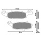 BRAKE PADS NEWFREN FOR KAWASAKI 650 KLE VERSYS 2007>2014 Front 900 VN VULCAN CLASSIC 2006>2016 Front SUZUKI 650 DL V STROM 2004> Front 650 GLADIUS 2009>2016 Front (FD0228TS) (TOURING SINTERED) 8025832414612