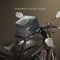 SACOCHE DE RESERVOIR MOTO SHAD SL20F EXTENSIBLE NOIR 12L/15L (FIXATION INCLUSE) (X0SL201F) 8430358705166