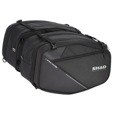 SACOCHE CAVALIERE LATERALE SHAD SL58 EXTENSIBLE NOIR 36L/48L (FIXATION INCLUSE) (X0SL581) 8430358705159
