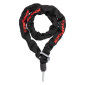 ANTIVOL VELO CHAINE A BOUCLE POUR FER A CHEVAL PLUG TRELOCK ZR455 NOIR CABLE 1.40M DIAM 8 mm (PROFONDEUR PLUG FIXATION 50 mm ET DIAM 9.6 mm) 4016167039988