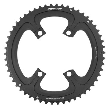 PLATEAU ROUTE 4BRA D.110 POUR SHIMANO ULTEGRA R8100 STRONGLIGHT 54DTS EXTERIEUR NOIR ALU 12V. POUR INTERIEUR 38DTS 3700223726066