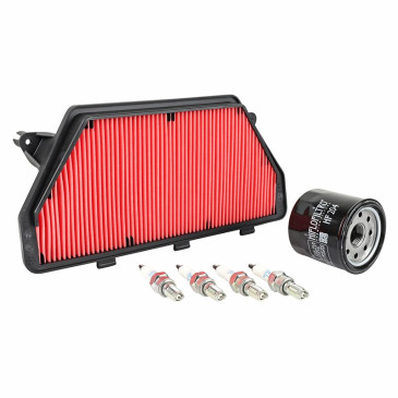KIT ENTRETIEN MOTO ADAPTABLE HONDA 1000 CBR RR FIREBLADE 2017>2019 (PACK 6 PIECES) -SELECTION P2R PREMIUM- 3667385011969