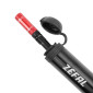 POMPE MINI ROUTE/GRAVEL ZEFAL GRAVEL MINI ALU NOIR 5.5BARS L180mm VP/VS PNEU SECTION 35-47 105g AVEC CLIPS FIXATION 3420586601144