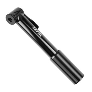 POMPE MINI ROUTE ZEFAL ROAD MICRO ALU NOIR 7BARS L165mm VP/VS 95g POUR PNEU SECTION 23 à 32mm AVEC CLIP FIXATION 3420586604114