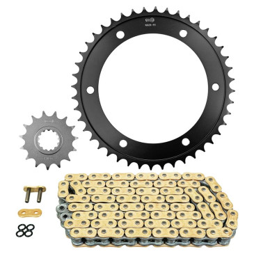 KIT CHAINE ADAPTABLE HONDA 1000 CB R 2018> 525 15x44 (DIAM COURONNE 154/176/10.25) (DEMULTIPLICATION ORIGINE) -AFAM- 5400598157028