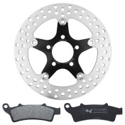 PACK FREINAGE/ENSEMBLE DISQUE ET PLAQUETTE DE FREIN ADAPTABLE KYMCO 125 X-TOWN CITY 2020>2021, 300 K-XCT 2012>2017, 350 DOWNTOWN 2015>2022 AV (DISQUE FLOTTANT, PLAQUETTE) -NEWFREN- 8025832435457