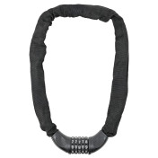 ANTIVOL VELO / TROTTINETTE CHAINE A CODE ACIER LONGUEUR 90 cm NOIR - NIVEAU SECURITE 8 8435764422607