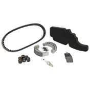 KIT ENTRETIEN SCOOT ADAPTABLE PIAGGIO 50 VESPA LX 4T 2005>2009 (PACK 6 PIECES) -SELECTION P2R STANDARD- 3667385012447