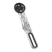 SUPPORT GPS / COMPTEUR 3D TITANE FIXATION POUR CINTRE UNIVERSAL COMPATIBLE GARMIN 1050 19.9 g (LIVRE AVEC SUPPORT GARMIN, BRYTON, WAHOO) -NEWTON- 3667385010801