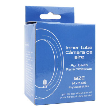 CHAMBRE A AIR TROTTINETTE 14 X 2.125 VALVE STANDARD DROITE 8435764421464