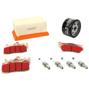 KIT ENTRETIEN MOTO ADAPTABLE BMW R 1200 NINE-T 2013>2023 PLAQUETTE METAL FRITTE (PACK 9 PIECES) -SELECTION P2R PREMIUM- 3667385010368