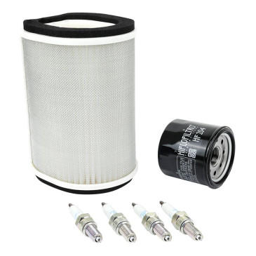 KIT ENTRETIEN MOTO ADAPTABLE YAMAHA 1300 FJR 2013>2020 (PACK 6 PIECES) -SELECTION P2R PREMIUM- 3667385011167