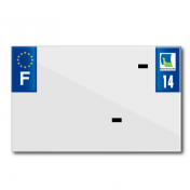 PLASTIC STRIP FOR BLANK PVC LICENSE PLATE (MOTORBIKE FORMAT 210X130)-DEPT 14/EUROPE (SOLD PER UNIT) 3700948119051