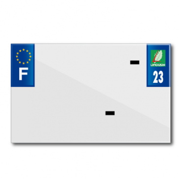 PLASTIC STRIP FOR BLANK PVC LICENSE PLATE (MOTORBIKE FORMAT 210X130)-DEPT 23/EUROPE (SOLD PER UNIT) 3700948119136