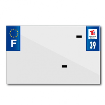 BANDE PLAQUE MOTO 210x130 POUR PVC VIERGE DEP. 39/EURO (VENDU A L'UNITE) 3700948119297