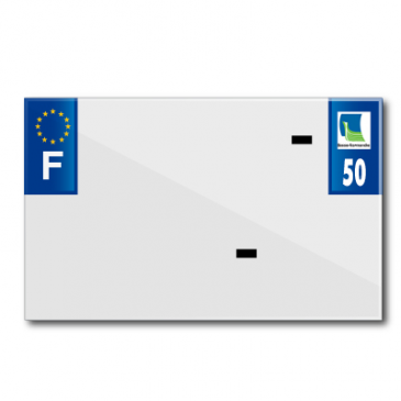 PLASTIC STRIP FOR BLANK PVC LICENSE PLATE (MOTORBIKE FORMAT 210X130)-DEPT 50/EUROPE (SOLD PER UNIT)