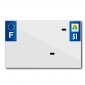 BANDE PLAQUE MOTO 210x130 POUR PVC VIERGE DEP. 51/EURO (VENDU A L'UNITE) 3700948119419