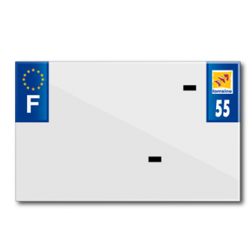 BANDE PLAQUE MOTO 210x130 POUR PVC VIERGE DEP. 55/EURO (VENDU A L'UNITE) 3700948119457