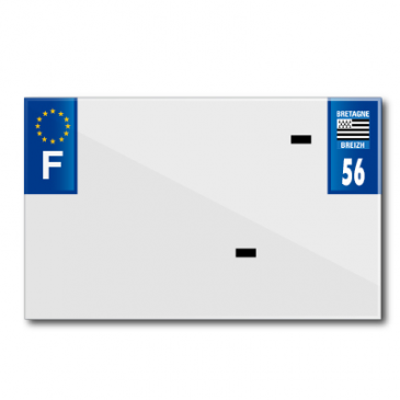 BANDE PLAQUE MOTO 210x130 POUR PVC VIERGE DEP. 56/EURO (VENDU A L'UNITE) 3700948119464