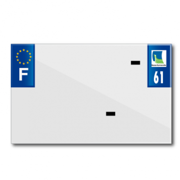 BANDE PLAQUE MOTO 210x130 POUR PVC VIERGE DEP. 61/EURO (VENDU A L'UNITE) 3700948119518