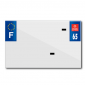 BANDE PLAQUE MOTO 210x130 POUR PVC VIERGE DEP. 65/EURO (VENDU A L'UNITE) 3700948119556