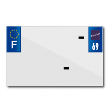 BANDE PLAQUE MOTO 210x130 POUR PVC VIERGE DEP. 69/EURO (VENDU A L'UNITE) 3700948119594