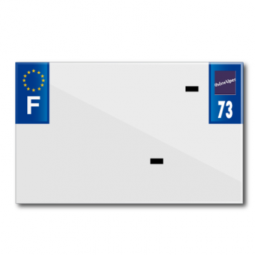 BANDE PLAQUE MOTO 210x130 POUR PVC VIERGE DEP. 73/EURO (VENDU A L'UNITE) 3700948119631