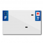BANDE PLAQUE MOTO 210x130 POUR PVC VIERGE DEP. 77/EURO (VENDU A L'UNITE) 3700948119679