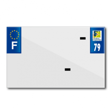 BANDE PLAQUE MOTO 210x130 POUR PVC VIERGE DEP. 79/EURO (VENDU A L'UNITE) 3700948119693